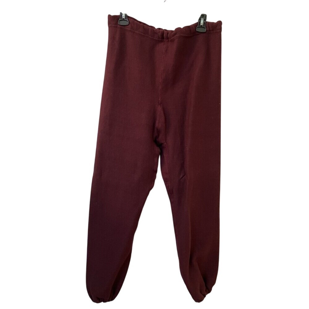 Vintage Champion Reverse Weave Warmup Sweatpants Mens M Red Made in USA